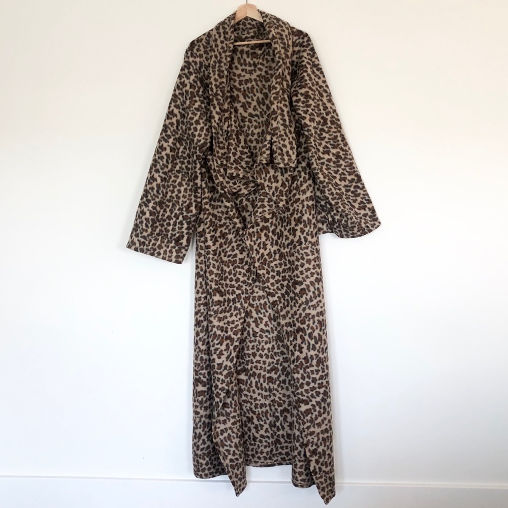 3/$30 Leopard Print Plush Snuggie - Brown